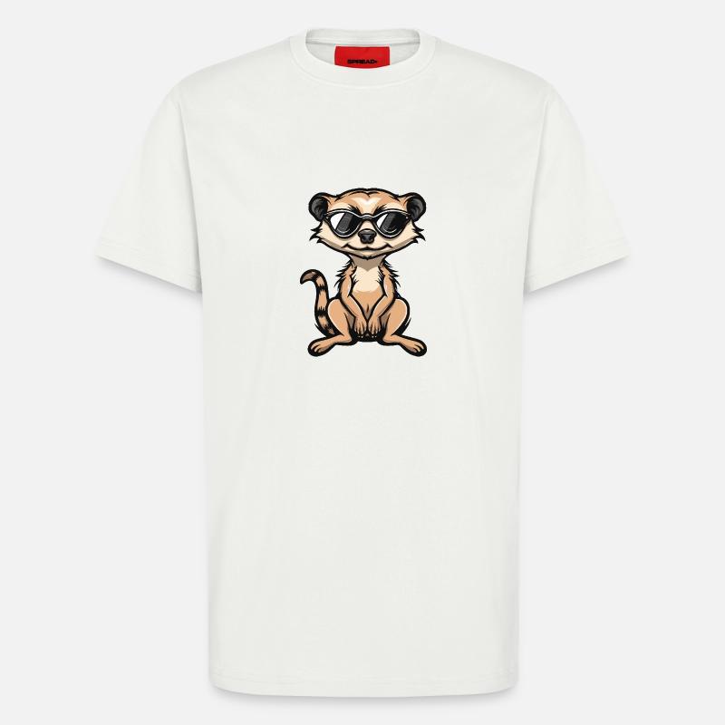Meerkat Cool Comic - T-Shirt - made by SPREAD - OFF WHITE