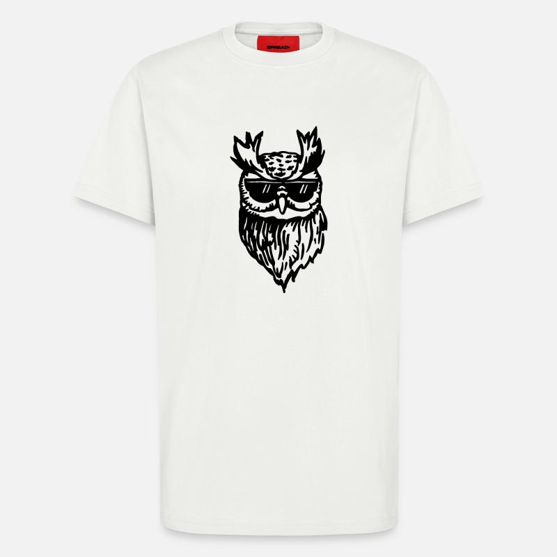 Eule - T-Shirt - made by SPREAD - OFF WHITE