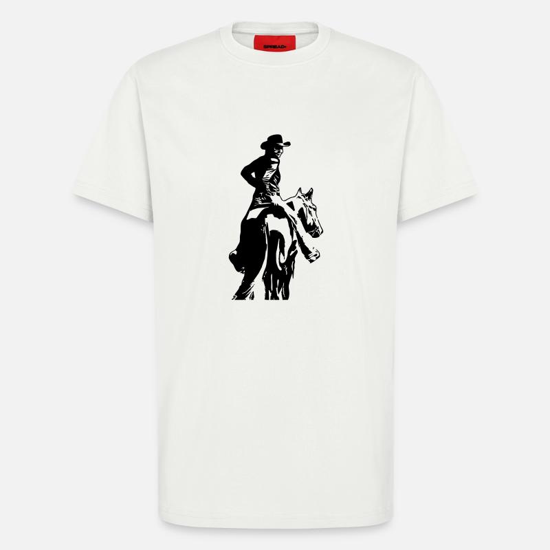 mit Pferd - T-Shirt - made by SPREAD - OFF WHITE