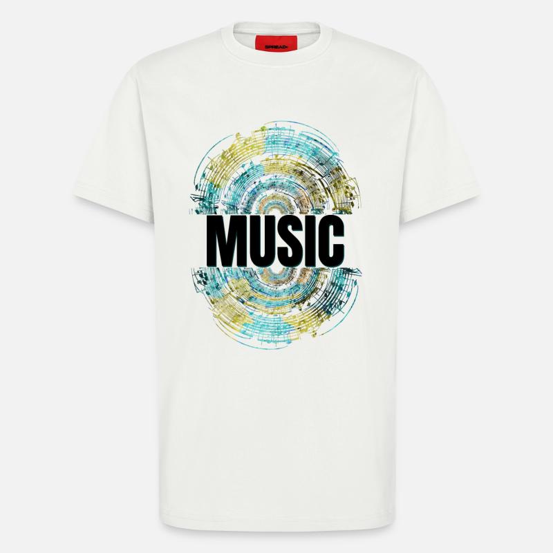 Music - T-Shirt - made by SPREAD - OFF WHITE