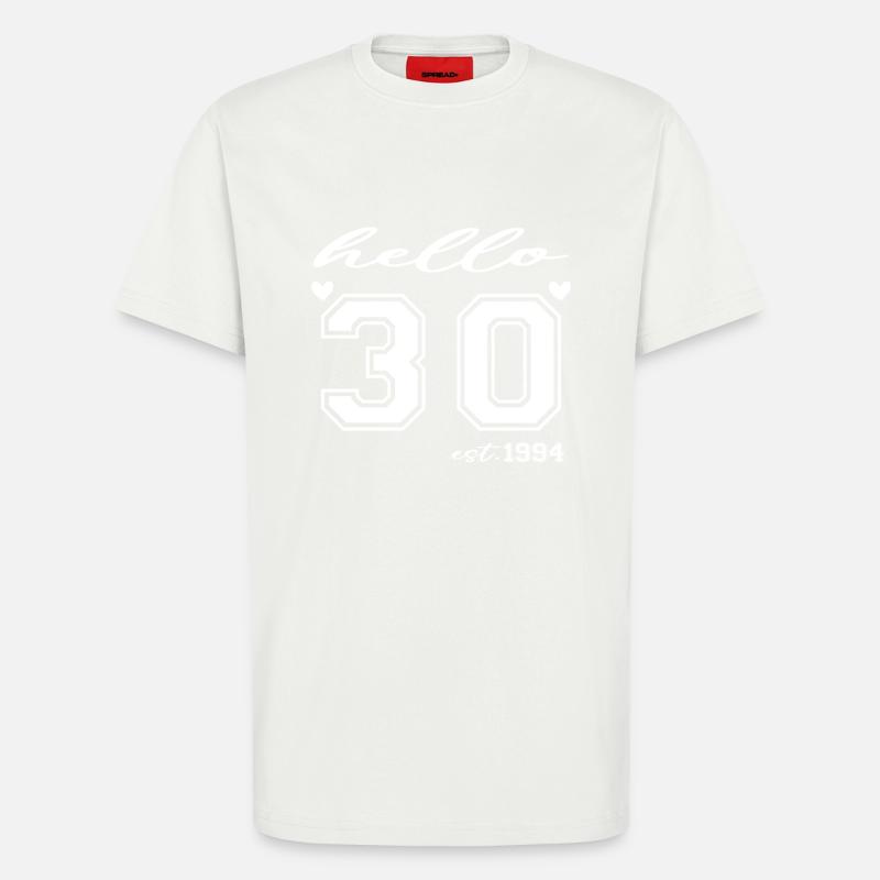 Hello 30 est 1994 - T-Shirt - made by SPREAD - OFF WHITE
