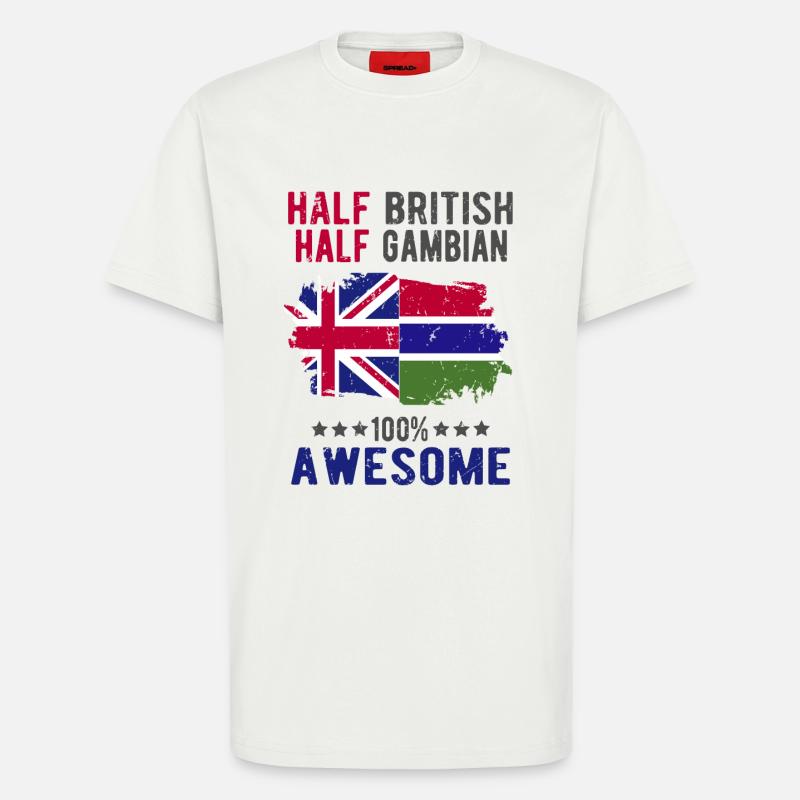 Halb Brite Halb Gambier - T-Shirt - made by SPREAD - OFF WHITE
