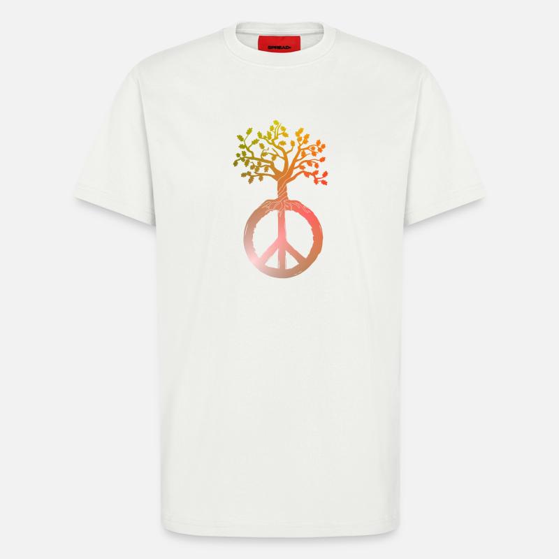 Friedensbaum Peace - T-Shirt - made by SPREAD - OFF WHITE