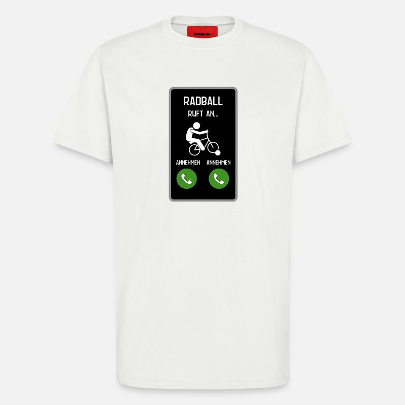 Radball ruft an - T-Shirt - made by SPREAD - OFF WHITE