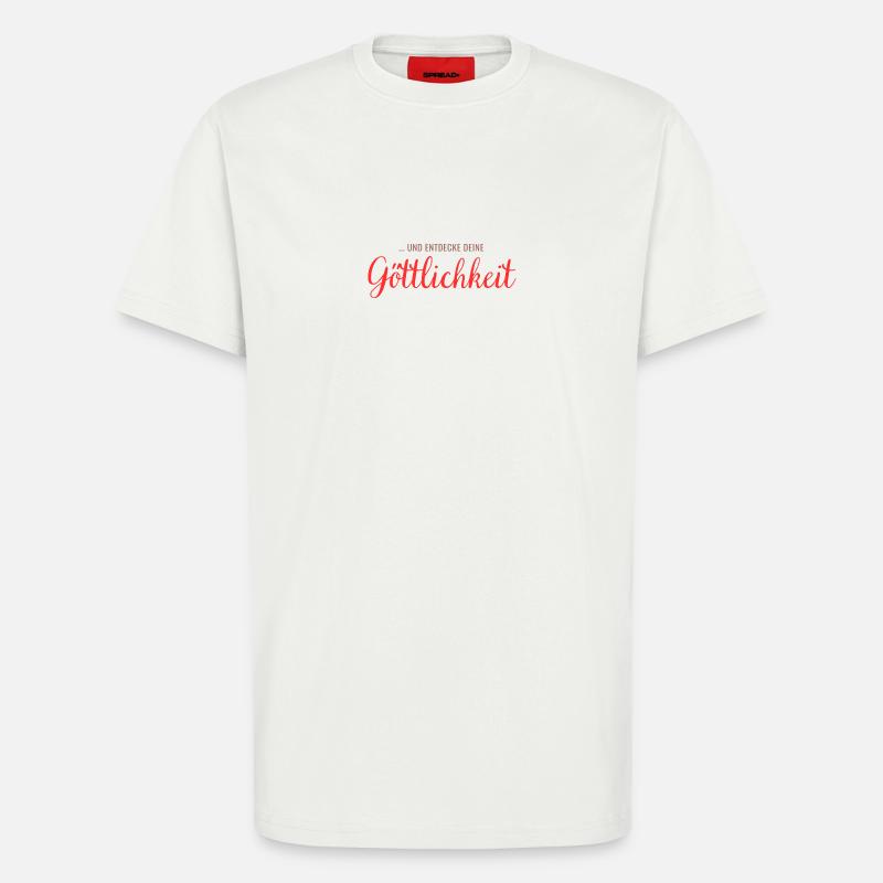 ... et découvre ta divinité - T-shirt bio décontracté fabriqué en UE - OFF WHITE