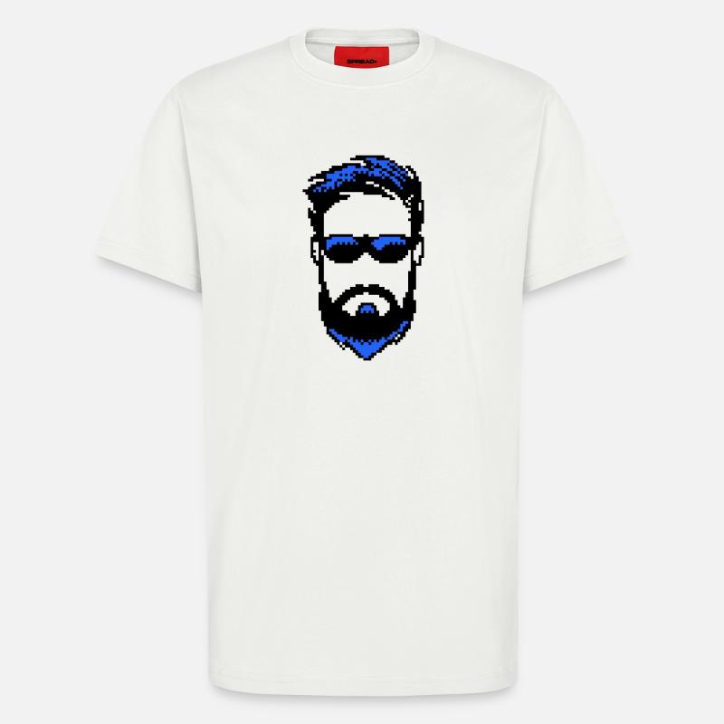 Bartträger Männlichkeit Bart ziegenbart - T-Shirt - made by SPREAD - OFF WHITE