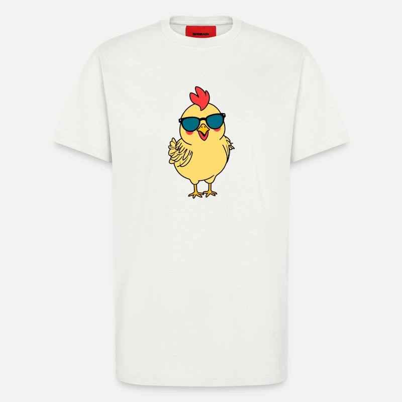 Küken mit Sonnenbrille - T-Shirt - made by SPREAD - OFF WHITE