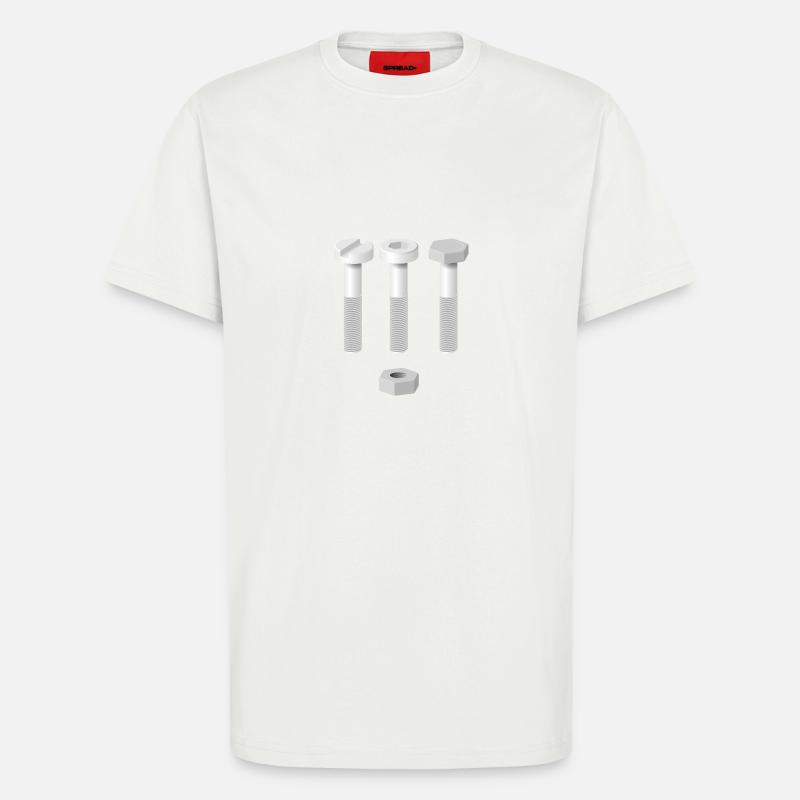 Schrauben und Mutter - T-Shirt - made by SPREAD - OFF WHITE