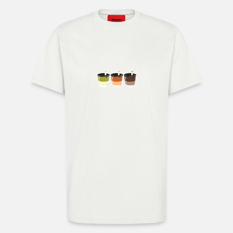 Bubble Tea- Drink- Logo design - T-Shirt - made by SPREAD - OFF WHITE