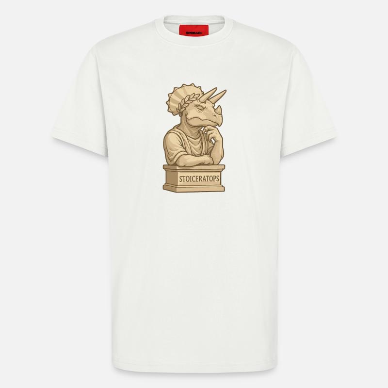 Stoiceratops - T-Shirt - made by SPREAD - OFF WHITE