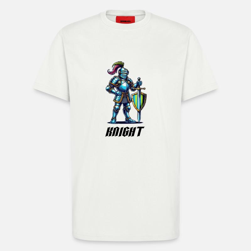 ritter comic - T-Shirt - made by SPREAD - OFF WHITE