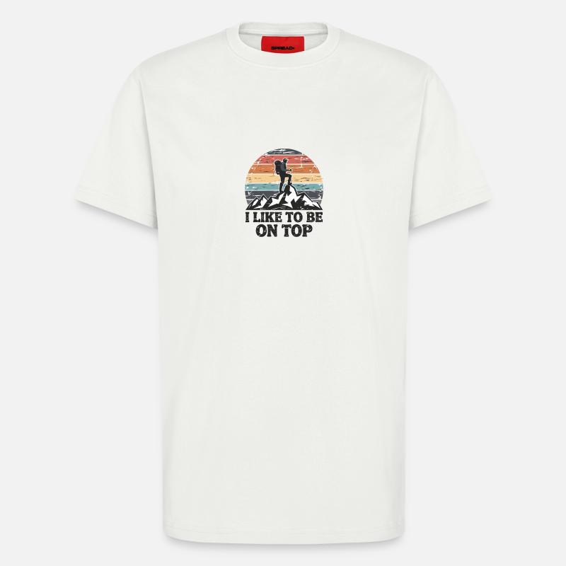 Berggipfel Gipfel Bergsteigen Klettern Kletterer - T-Shirt - made by SPREAD - OFF WHITE