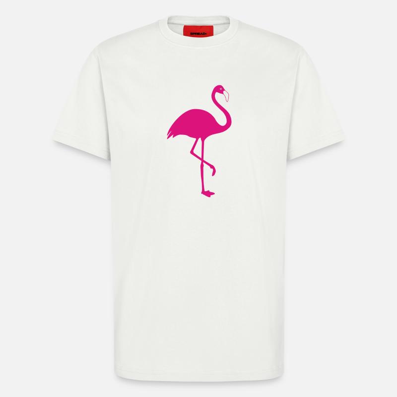 Flamingo pink Sommer Sonne Strand - T-Shirt - made by SPREAD - OFF WHITE