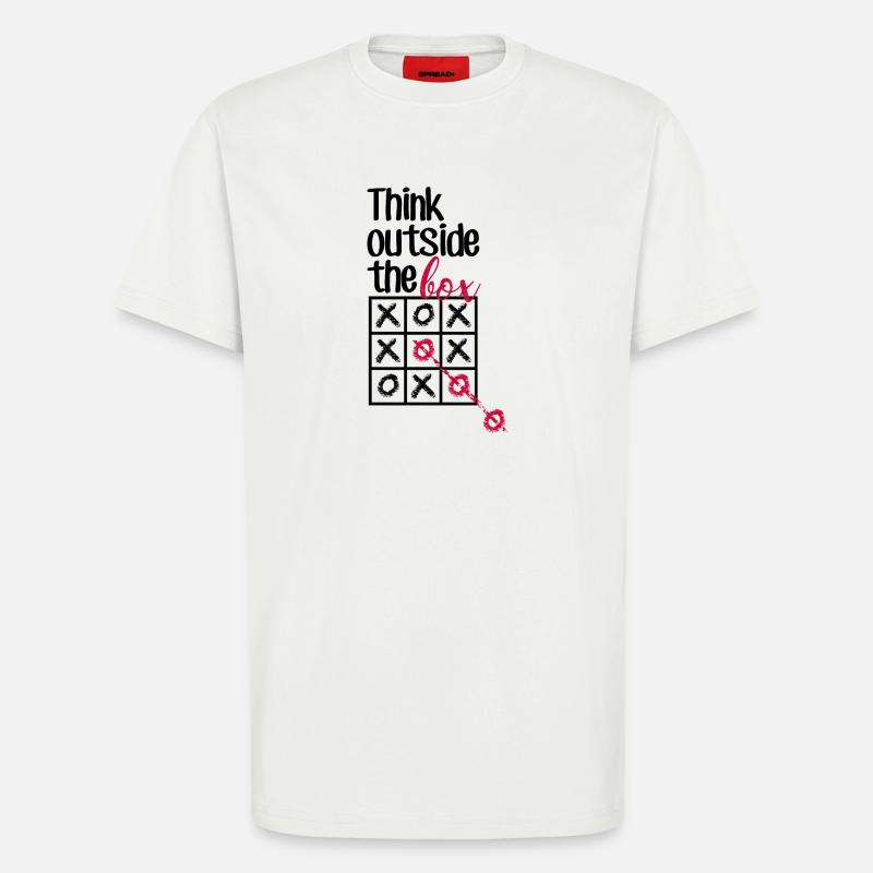 Pink Box Chain Script - T-Shirt - made by SPREAD - OFF WHITE