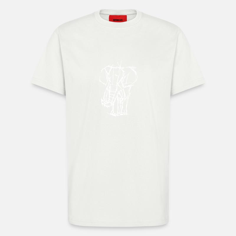 Elefant - T-Shirt - made by SPREAD - OFF WHITE