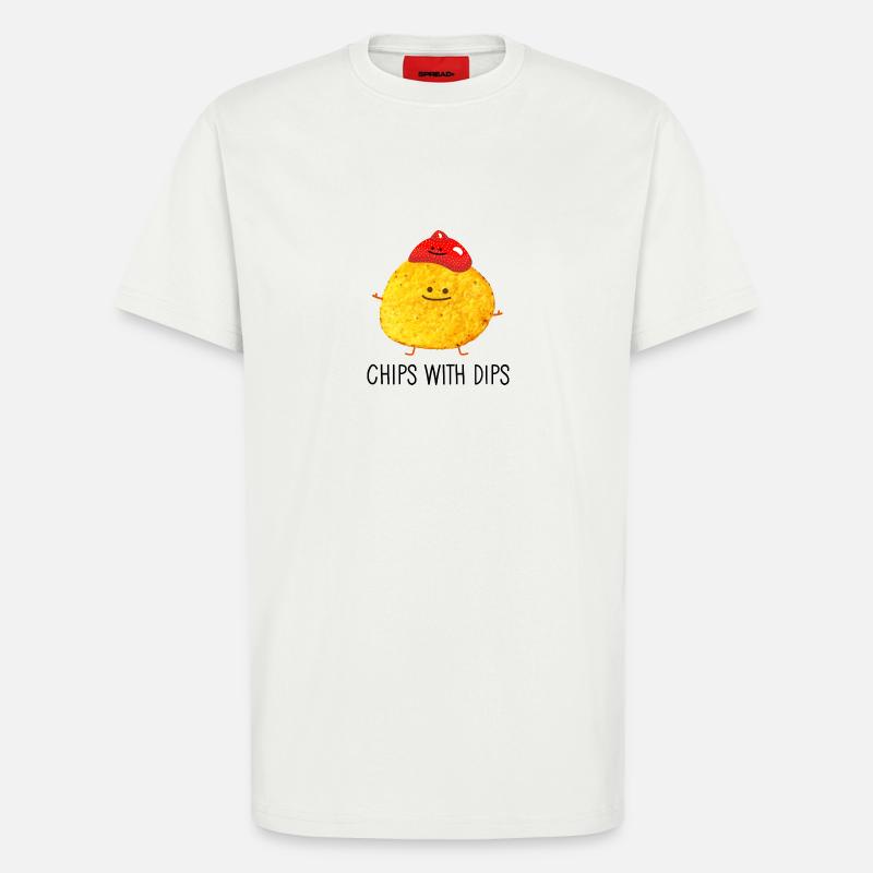 Chips mit Dips - T-Shirt - made by SPREAD - OFF WHITE