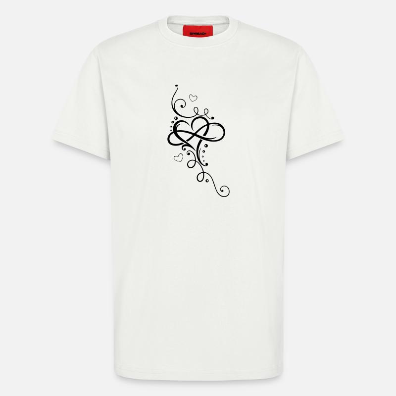Herz, Unendlichkeit, heart, infinity - T-Shirt - made by SPREAD - OFF WHITE