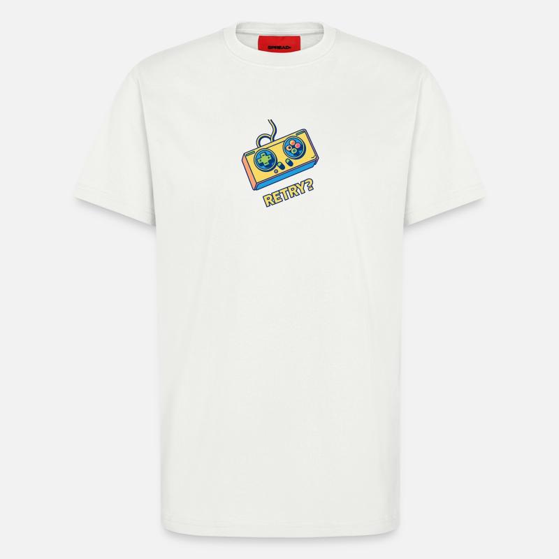 Retro Controller Retry - T-Shirt - made by SPREAD - OFF WHITE