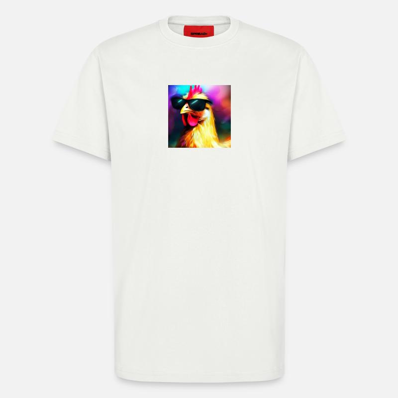 Fancy Chicken IV - T-Shirt - made by SPREAD - OFF WHITE