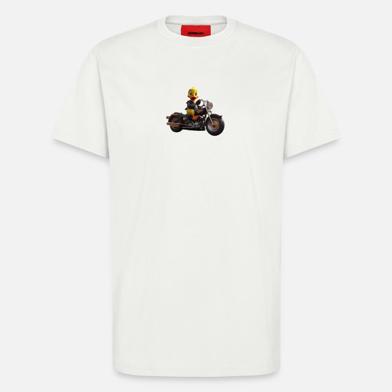 Motorrad Ente - T-Shirt - made by SPREAD - OFF WHITE