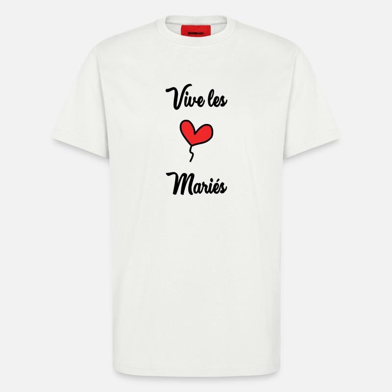 ES LEBE DAS BRAUTPAAR - T-Shirt - made by SPREAD - OFF WHITE