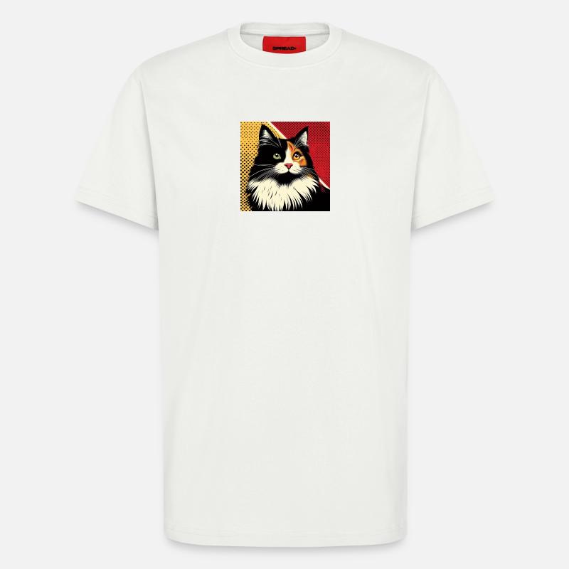 Kat 1 2 - T-Shirt - made by SPREAD - OFF WHITE