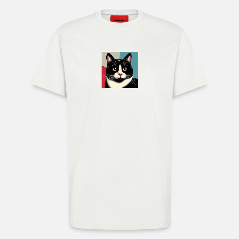 Kat 1 4 - T-Shirt - made by SPREAD - OFF WHITE