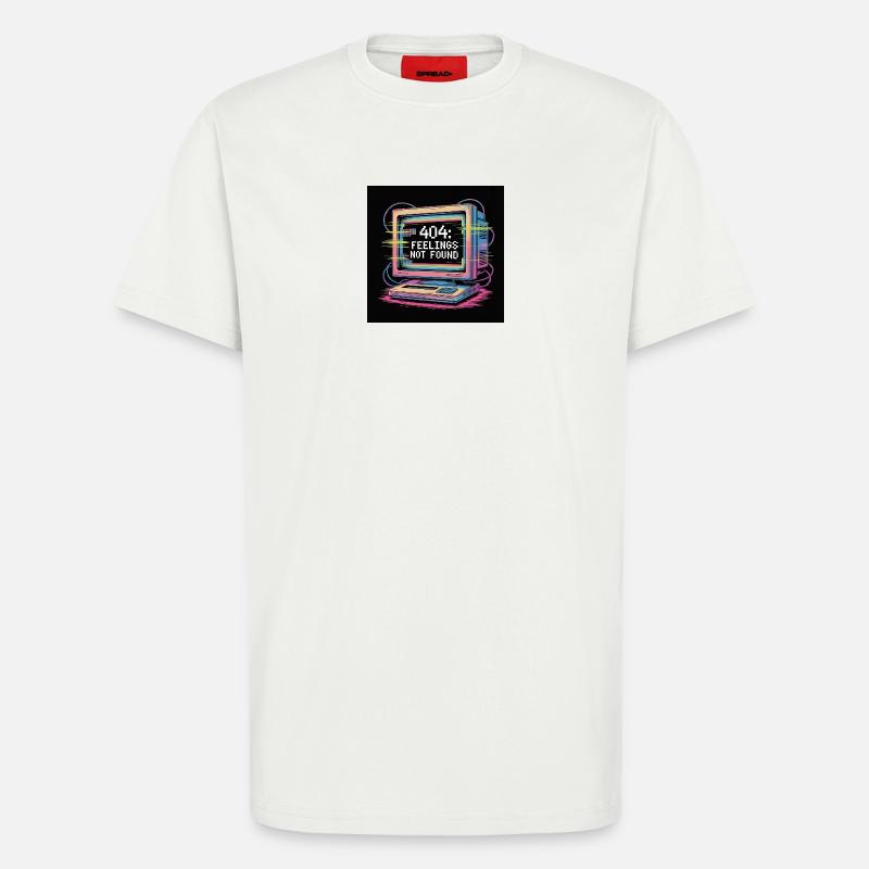 Retro Computer 404 No Feeling - T-Shirt - made by SPREAD - OFF WHITE