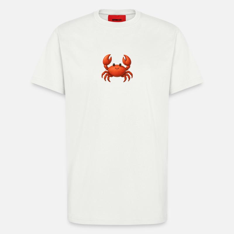Rote Krabbe Cartoon - T-Shirt - made by SPREAD - OFF WHITE