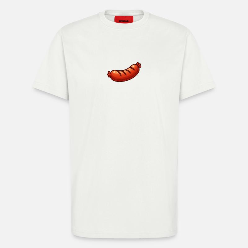 Fröhliche Bratwurst Cartoon - T-Shirt - made by SPREAD - OFF WHITE