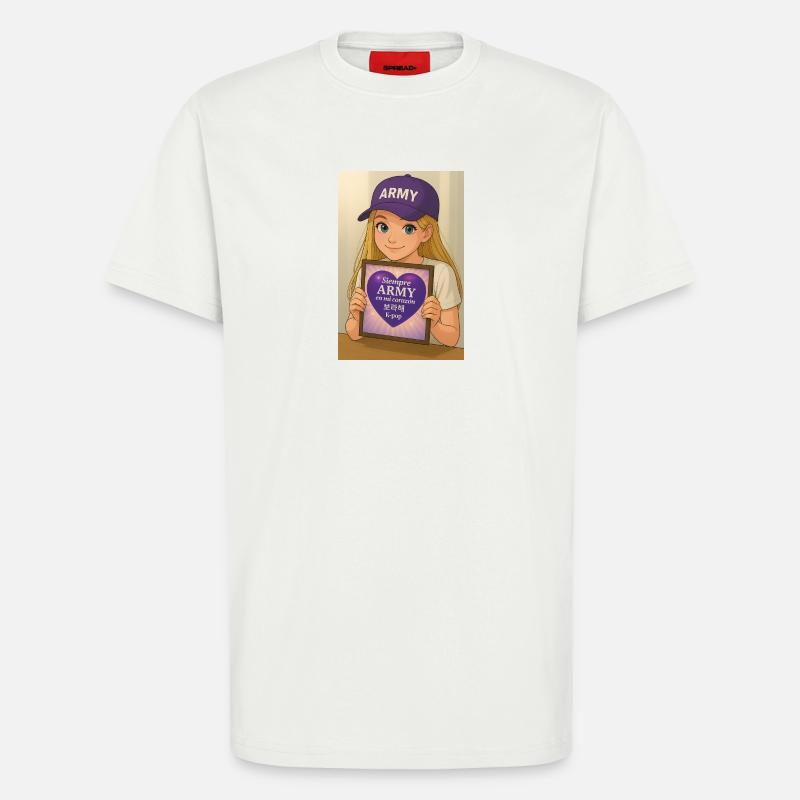 K-Pop-Fans der Armee - T-Shirt - made by SPREAD - OFF WHITE