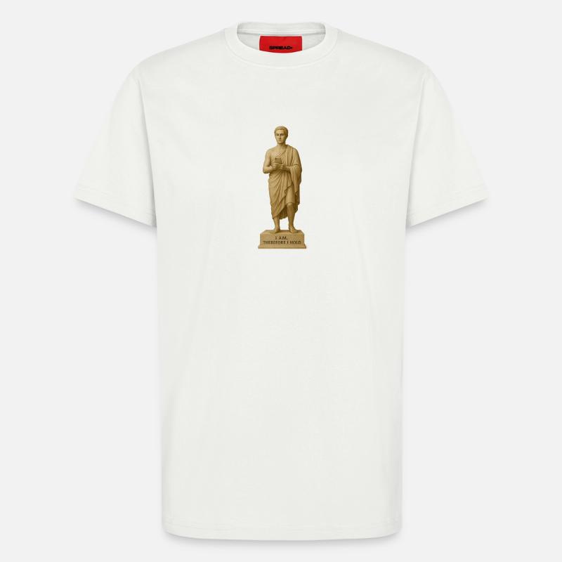 Antike Statue mit Smartphone Motiv - T-Shirt - made by SPREAD - OFF WHITE