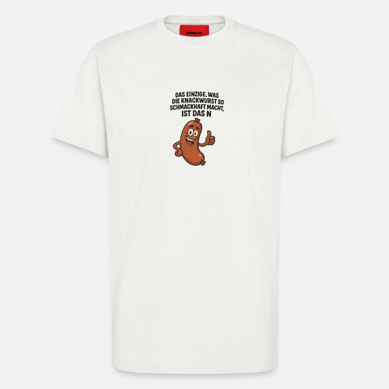 Knackwurst Lustiger Spruch - T-Shirt - made by SPREAD - OFF WHITE
