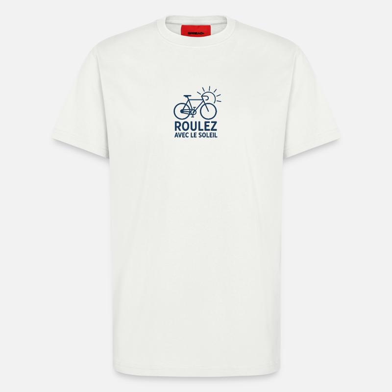 Radfahren im Sommer - T-Shirt - made by SPREAD - OFF WHITE