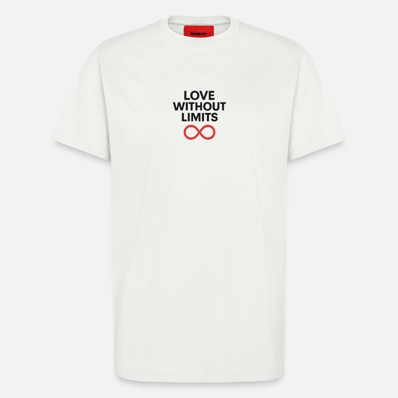 Love Without Limits Infinity Design - T-Shirt - made by SPREAD - OFF WHITE