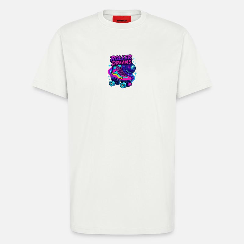 Neon Rollschuhe Disco Design - T-Shirt - made by SPREAD - OFF WHITE