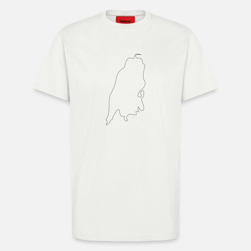 Lefkada - T-shirt bio décontracté fabriqué en UE - OFF WHITE