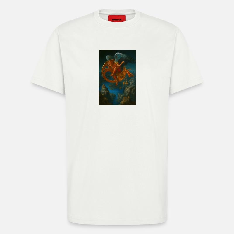 Fantasy Mechanical Flying Creature Design - T-Shirt - made by SPREAD - OFF WHITE