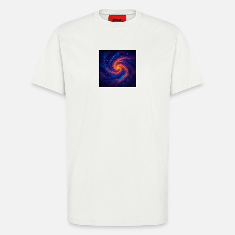 Galactic vortex in space - T-Shirt - made by SPREAD - OFF WHITE