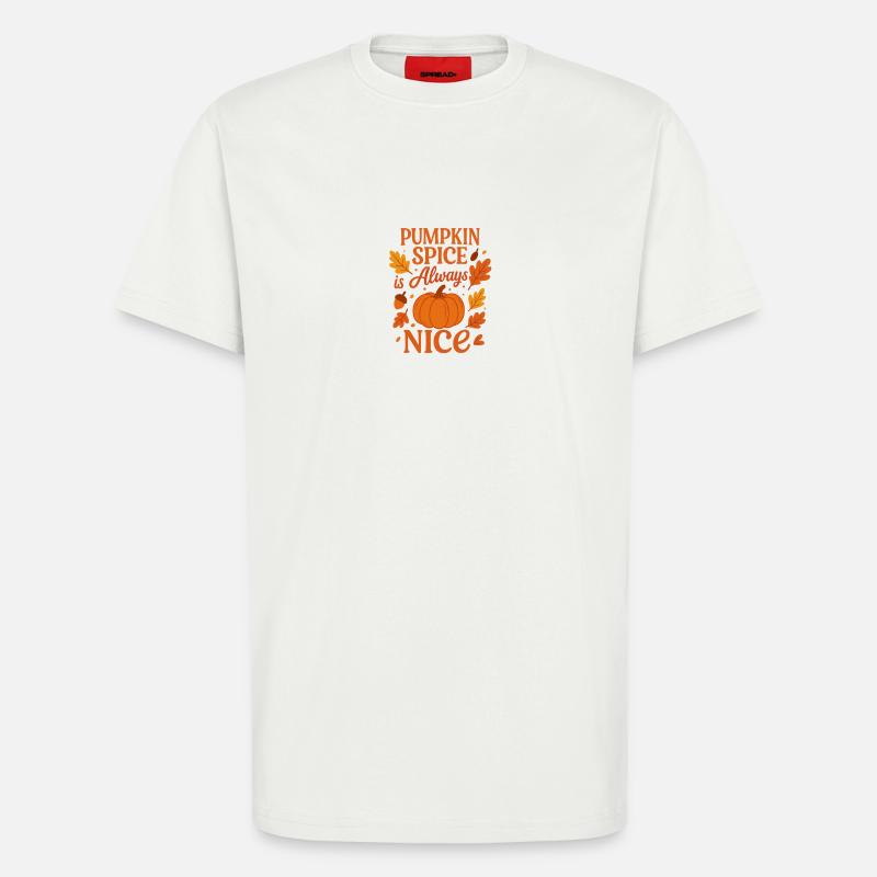 Herbstlicher Kürbisspruch Tee-shirt Design - T-Shirt - made by SPREAD - OFF WHITE
