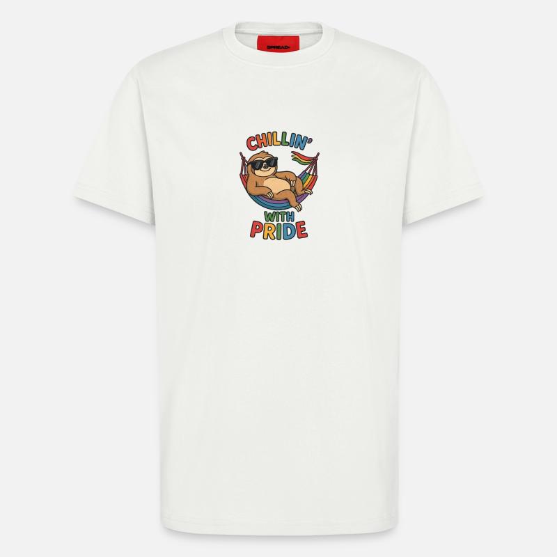 Pride Rainbow Love Equality Diversity Queer - T-Shirt - made by SPREAD - OFF WHITE