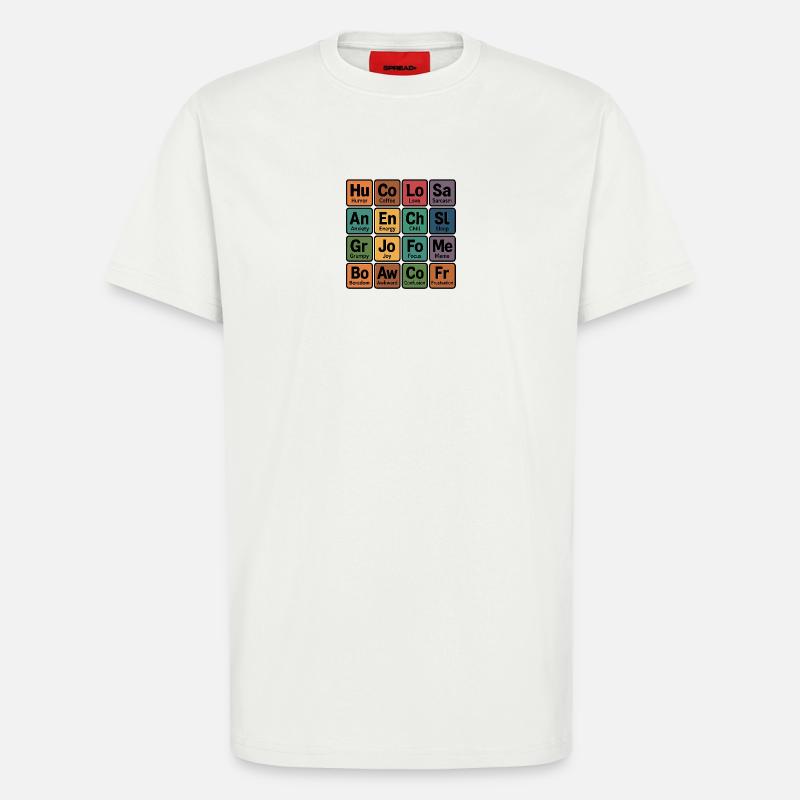 Farbenfrohe Gefühlsquadrate - T-Shirt - made by SPREAD - OFF WHITE