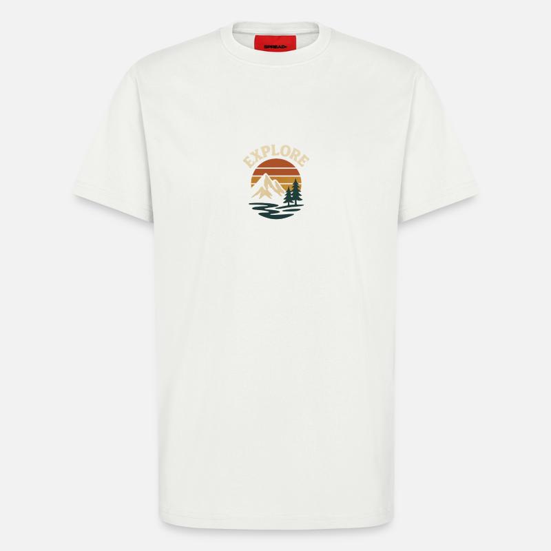 Explore Sonnenuntergang - T-Shirt - made by SPREAD - OFF WHITE