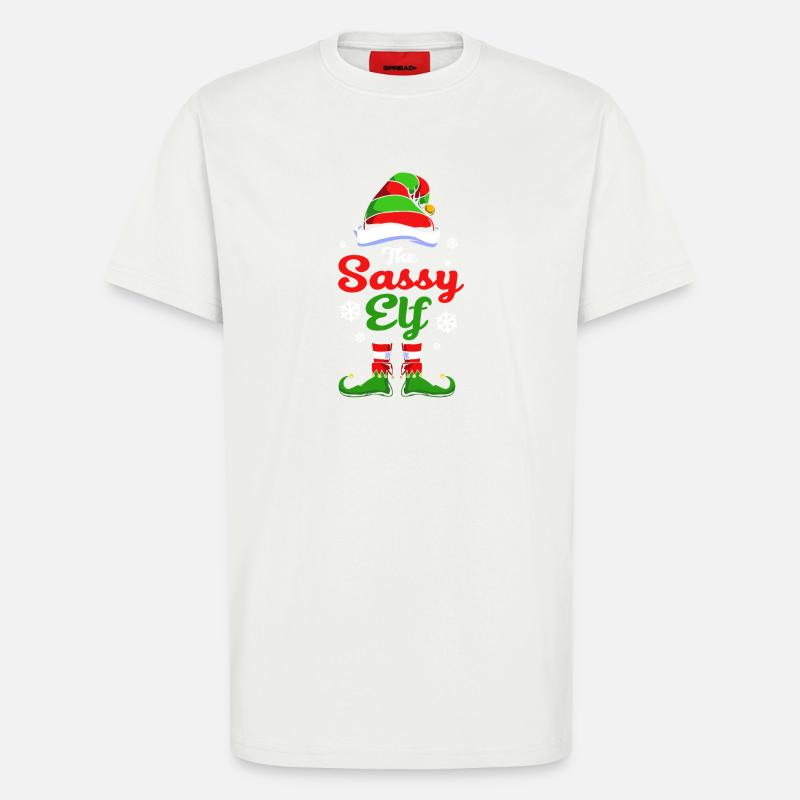 Elfe Elf Weihnachtsgeschenk Nervensäge - T-Shirt - made by SPREAD - OFF WHITE