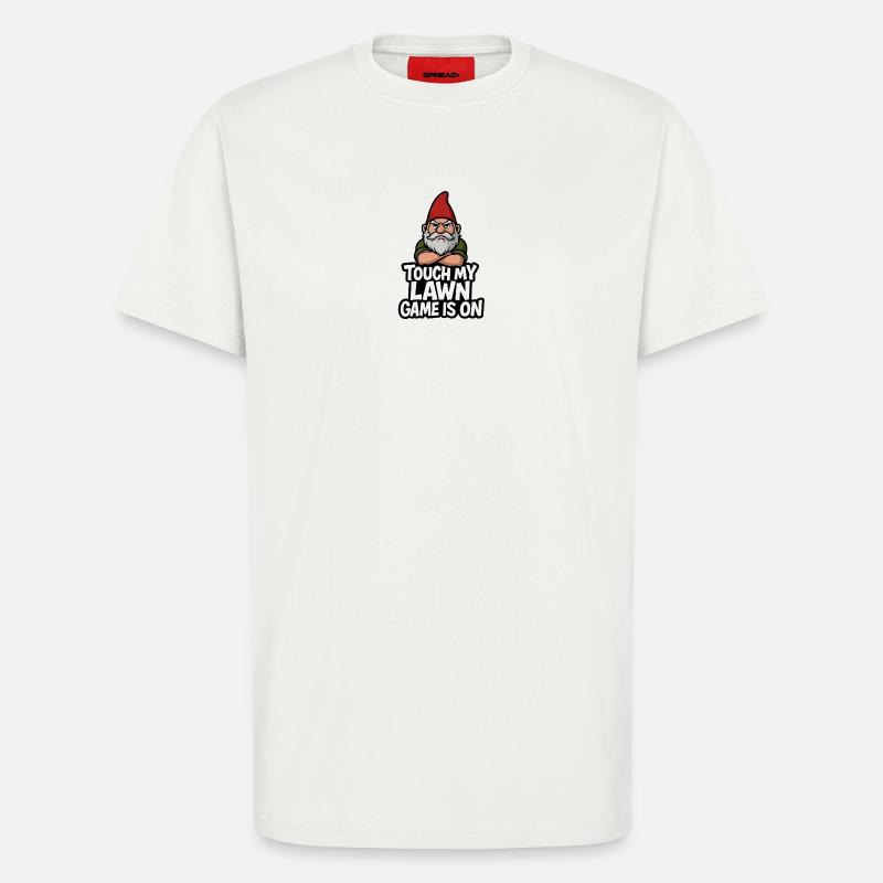 Gartenzwerg Drohgebärde Touch Lawn - T-Shirt - made by SPREAD - OFF WHITE