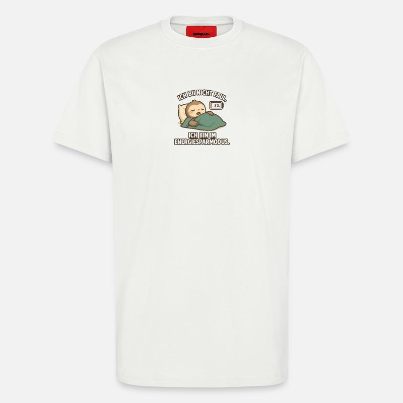 I'm Not Lazy – Power Saving Mode - T-Shirt - made by SPREAD - OFF WHITE