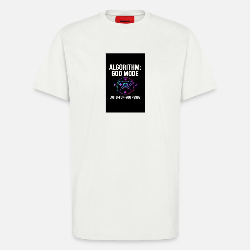 Algorithmus-Gott-Modus - T-Shirt - made by SPREAD - OFF WHITE