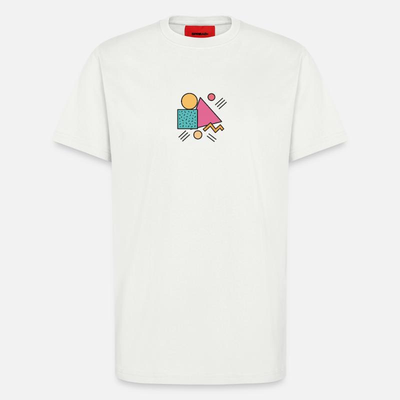 Retro Geometry - T-Shirt - made by SPREAD - OFF WHITE