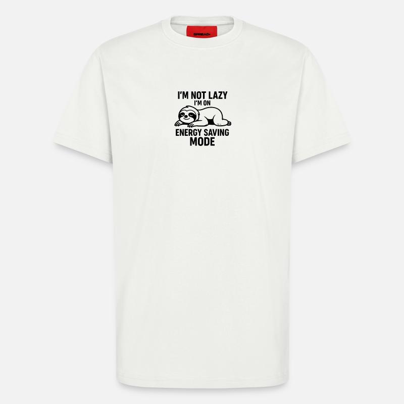 Sloth Power Saving Mode - T-Shirt - made by SPREAD - OFF WHITE