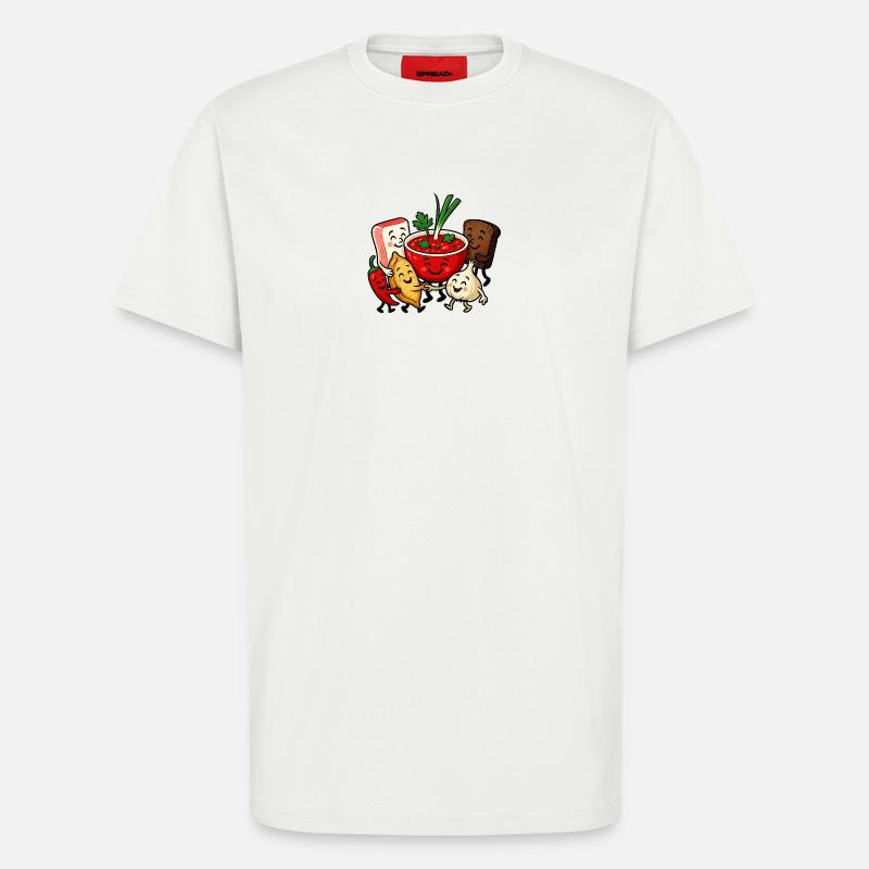 Bunter Borsch Freundschaft - T-Shirt - made by SPREAD - OFF WHITE